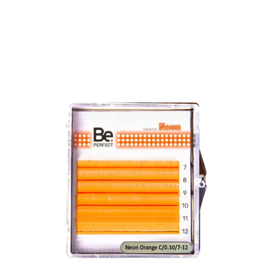 Неоновые ресницы BePerfect Orange (6 линий)
