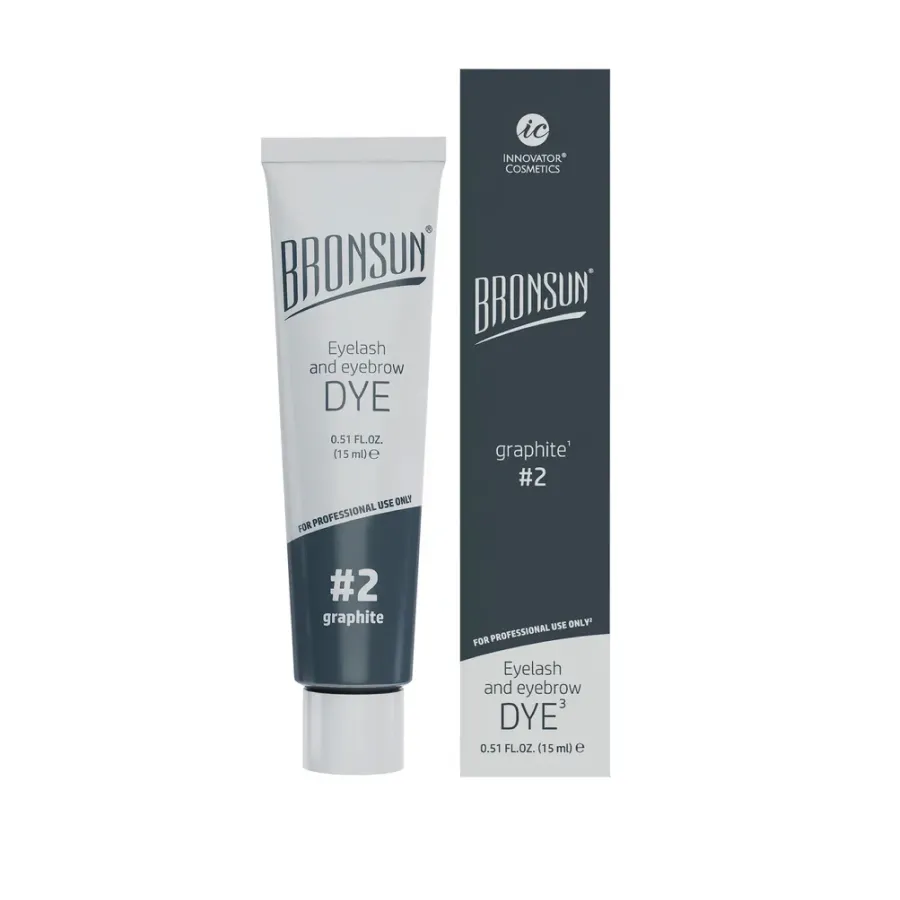 Краска для ресниц и бровей BRONSUN, 15 ml (Новая формула) ЧЗ