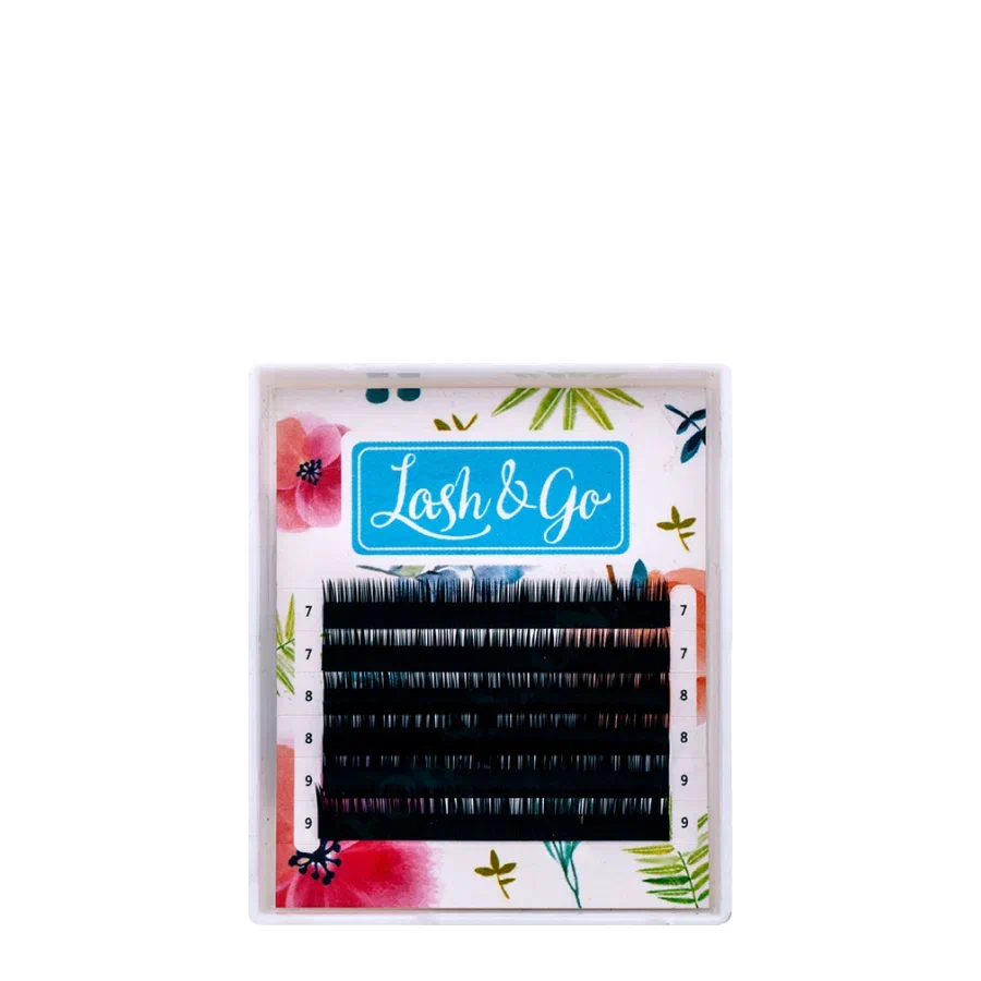 Черные ресницы Lash&go МИНИ-МИКС (6 линий)