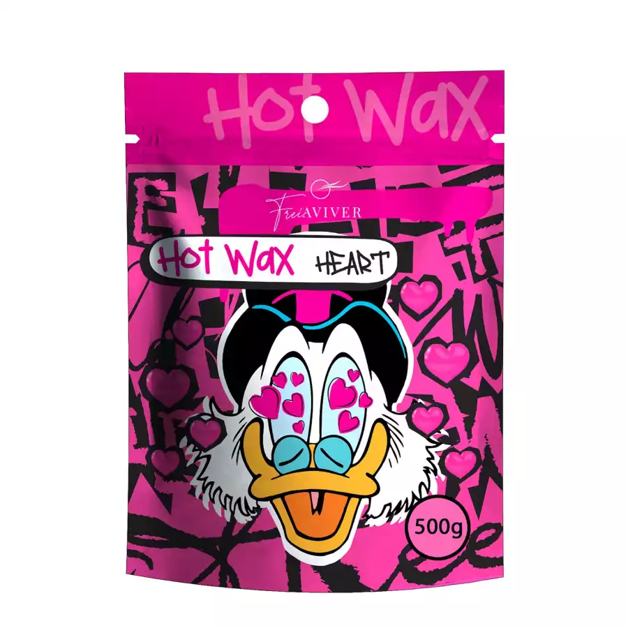 Воск для депиляции бровей и лица FreiAVIVER HOT WAX HEART, 500 гр ЧЗ